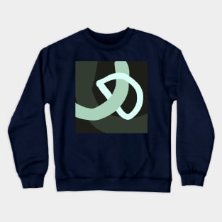 Minimalist Dark Worm World Abstract Art Crewneck Sweatshirt